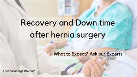 inguinal hernia open surgery recovery time